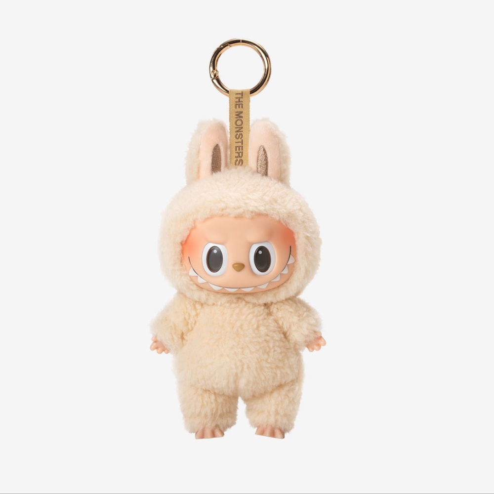 Authentic POP MART Labubu the Monsters Exciting Macaron Series Plush - Soymilk